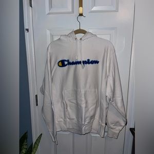 White champion hoodie
